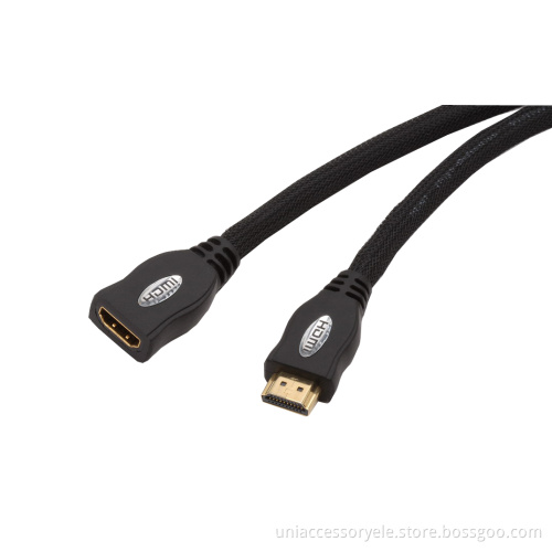 Great speed male to female HDMI cable black color